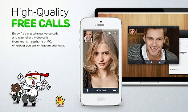 Video and Voice Calls with LINE Messenger